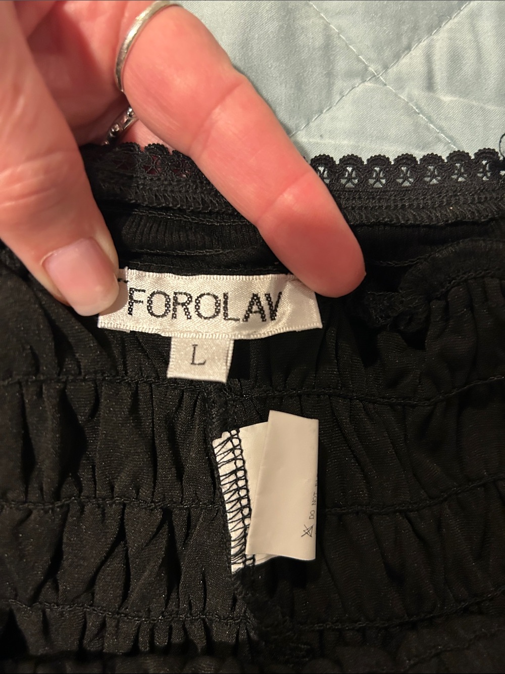 Women’s Black Ruffle Shorts - Brand Unspecified - Picture 2 of 3